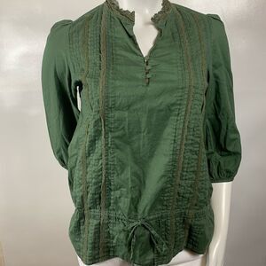 Sanctuary Army Green Boho style Top Size: XS